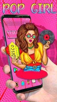 Fashionable Pop Girl Launcher Theme screenshot 1