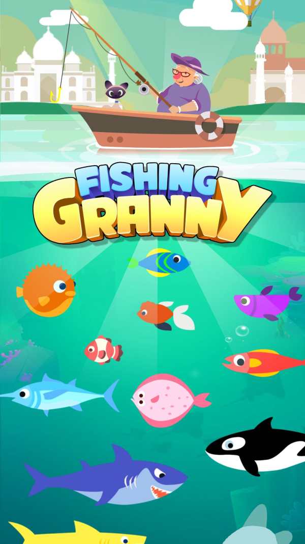 Fishing Granny - Funny,Amazing Fishing Game screenshot 5