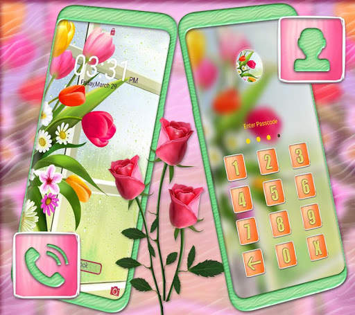 Beautiful Flower Launcher Theme 5 تصوير الشاشة