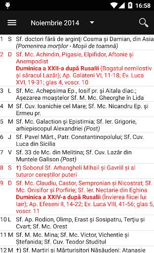 Calendar Ortodox screenshot 1
