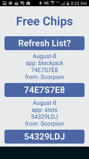Free Chips screenshot 1