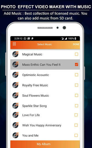 Photo Effect Animated Video Maker : Photo To Video скриншот 3