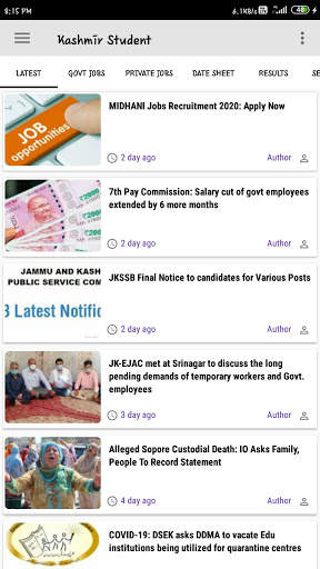 Kashmir Student screenshot 1