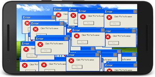 XP error screenshot 1