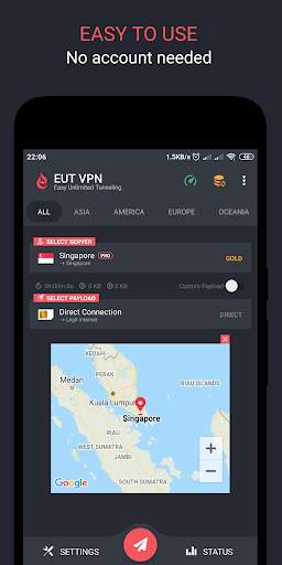 EUT VPN - Easy Unli Tunneling screenshot 1