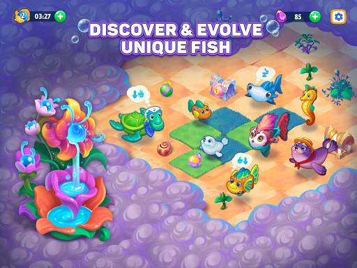 Sea Merge! Fish Games in Aquarium & Ocean Puzzle screenshot 9