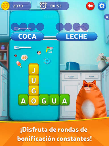 🔥Kitty Scramble: Pilas de palabras screenshot 9