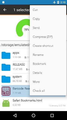 File Manager Lite 2 تصوير الشاشة