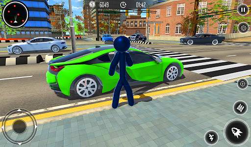 Spider Stickman Rope Hero - Black Hero Vice Town screenshot 8
