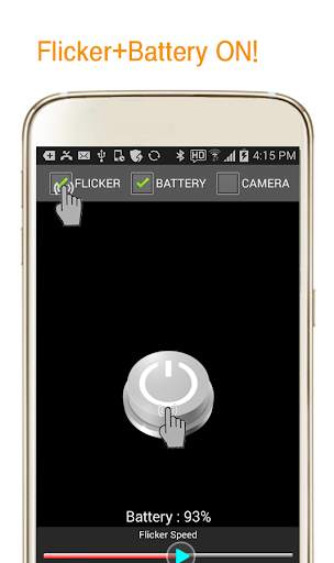 Flashlight - Flicker Camera screenshot 2