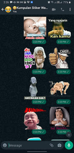 Kumpulan Stiker WA Lucu screenshot 1