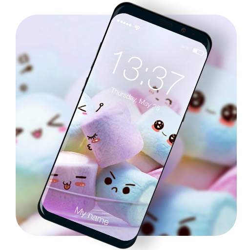 Sweet Marshmellow Lock Screen 1.0