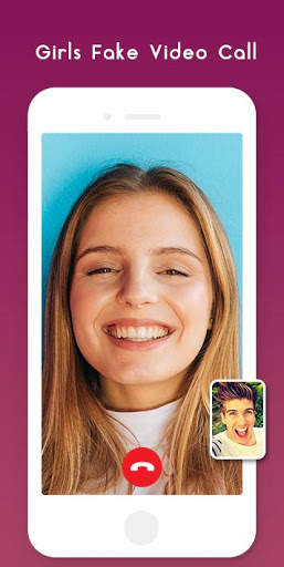Girl Fake Video call, Girls Video call simulator screenshot 1