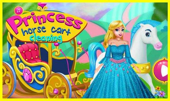 Princess Horse Cart Cleaning screenshot 1