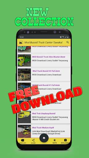 Mod Truck Canter Tawakal Bussid Oleng screenshot 3