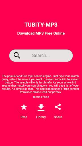 TUBITY-MP3 Music screenshot 1