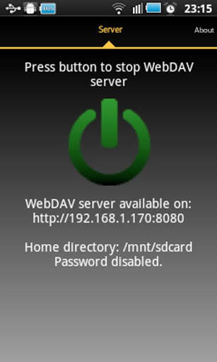 WebDAV Server screenshot 2