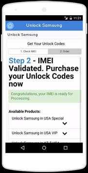 Samsung Simlock Service screenshot 5
