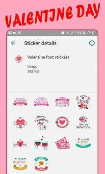 Valentine Days Aufkleber für WhatsApp WAStickerapp screenshot 2