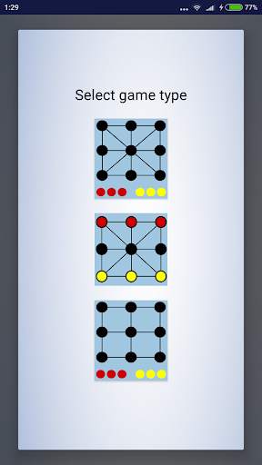 Three men's Morris (Three Games) screenshot 2