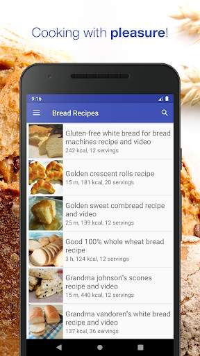 Bread recipes free offline app screenshot 1
