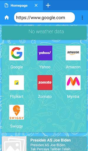 5G Browser screenshot 1