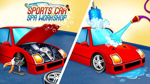 Kids Sports Car Wash Cleaning Garage screenshot 5