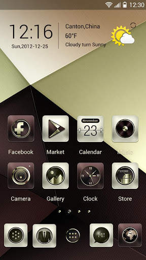 Decent GO Launcher Theme screenshot 2