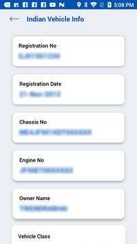 Indian Vehicle Info - RTO Owner Details screenshot 4