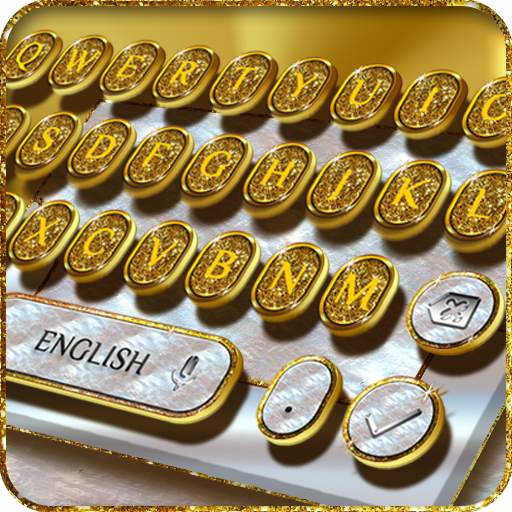 Gold and Nacre Keyboard 10001001