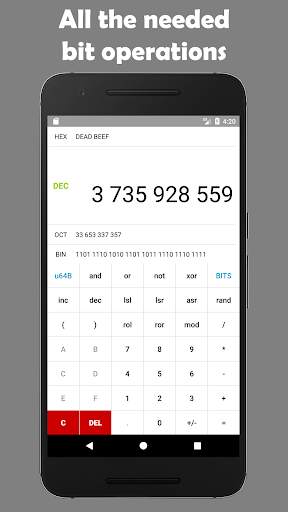 Programmer's calculator - BitCalculator screenshot 1