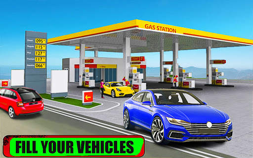 Real Gas Station Car driving screenshot 2