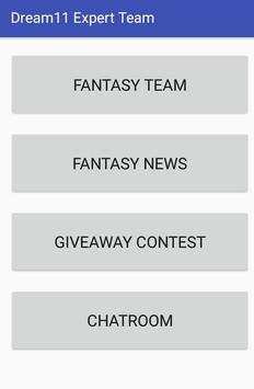 Dream11 Expert Team screenshot 1