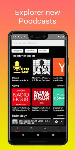 Podcast player: Podcastly screenshot 1