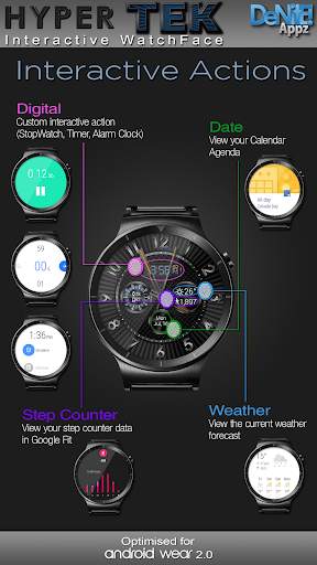 Hyper Tek HD WatchFace Widget & Live Wallpaper screenshot 4