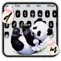 Cute Baby Panda Keyboard logo