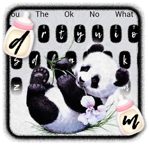 Cute Baby Panda Keyboard 10001004