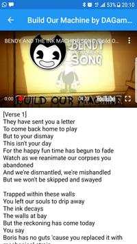 🎮 DaGames : bendy 🎧 All Songs & lyrics скриншот 5