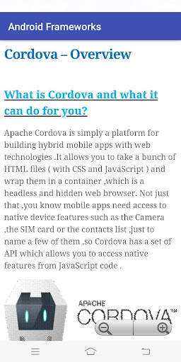 Frameworks for Android screenshot 8