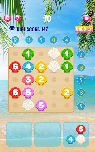 Number puzzle game – Beach *Gold Edition screenshot 14