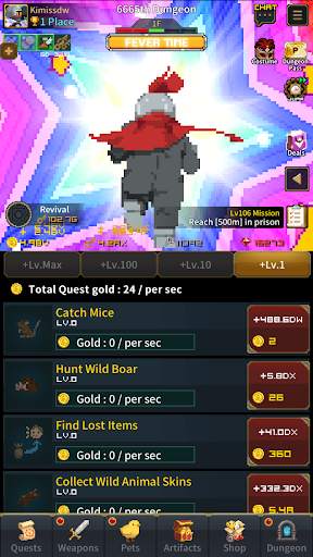 Retro Hero Mr Kim : Idle RPG screenshot 5