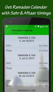 Ramadan 2017:Timing & Calendar screenshot 3