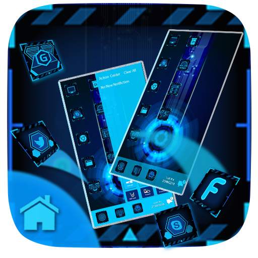 Techno 3D Stylish Theme for Computer Launcher 1.0
