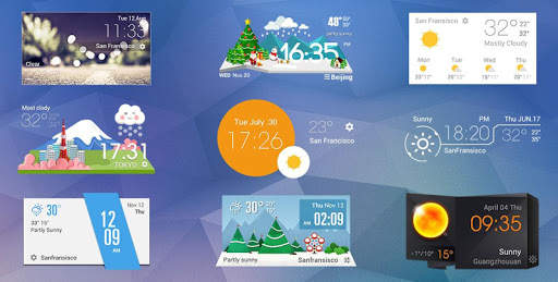 Live weather & Clock Widget 5 تصوير الشاشة