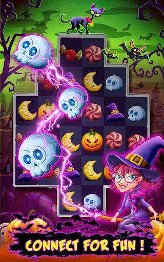Halloween Witch Connect - Halloween games screenshot 1