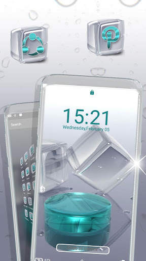Crystal Cube Launcher Theme скриншот 3