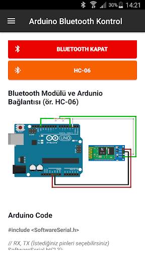 CLK Arduino Bluetooth Kontrol screenshot 1