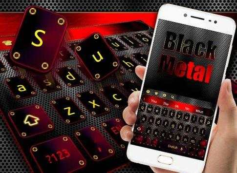 Black Metal Keyboard Theme screenshot 5