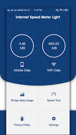 Internet Speed Meter Lite screenshot 1