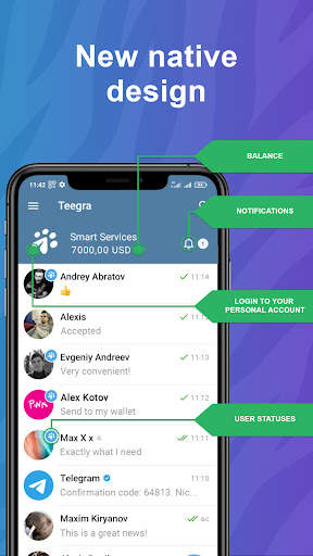 Teegra Messenger Crypto Wallet screenshot 5